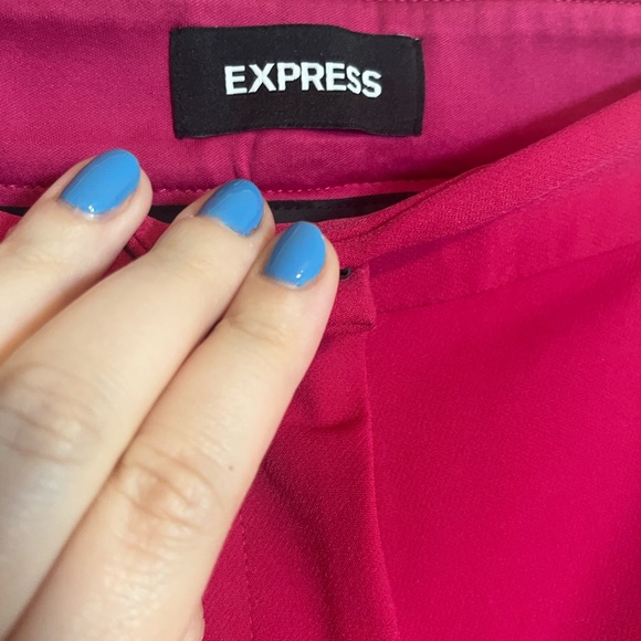 Express Raspberry Skinny Dress Pant Stretch+ - Picture 5 of 5